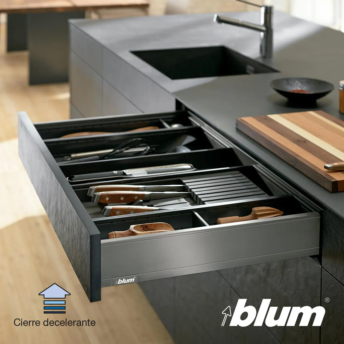 Blum cajones cocina Legrabox Pure altura F