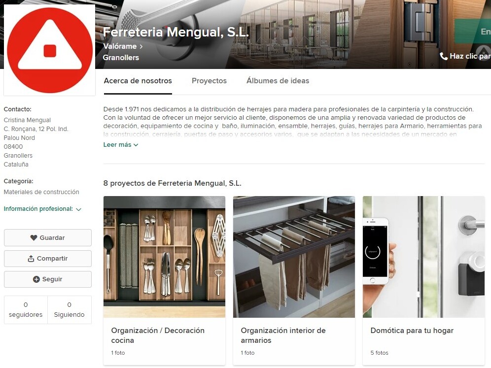 incorporación Houzz de Mengual